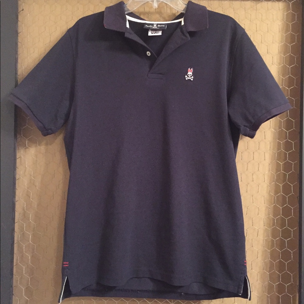 Psycho Bunny Classic Navy Polo by Robert Godley